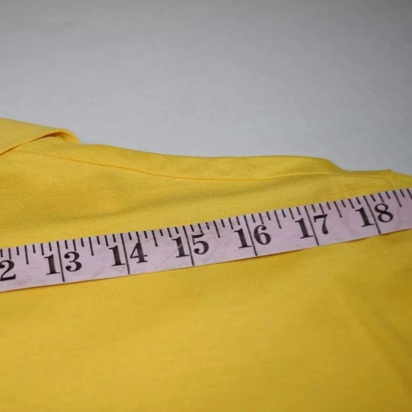 Sears Dragon Logo Sport Shirt VTG 80s Yellow with Brown Dragon Shirt M/L Grunge - Picture 8 of 16